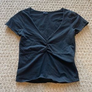 brandy melville black crop top
